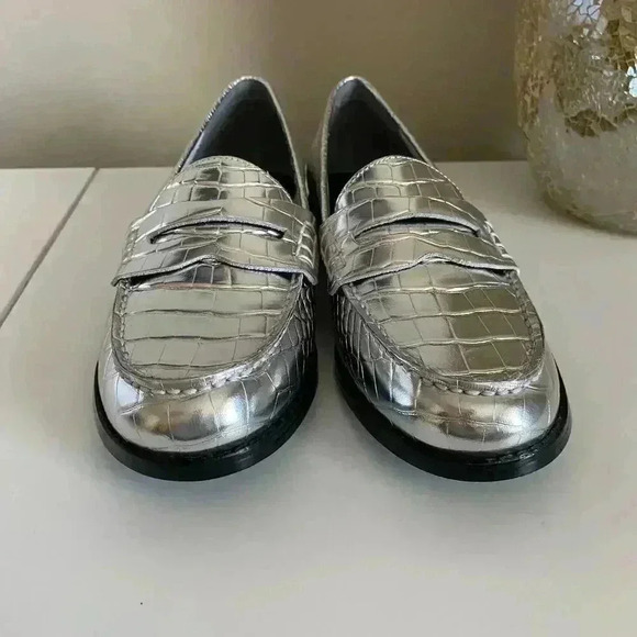 Marc Fisher LTD Halli Croc Embossed Penny Loafer - Picture 5 of 10